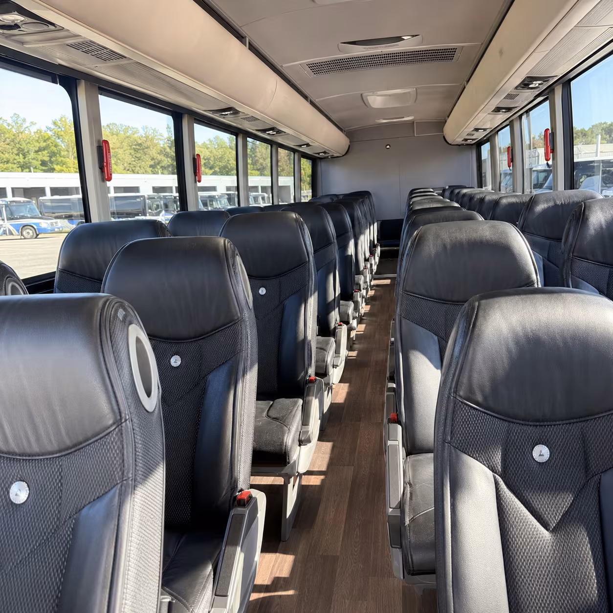 norwalk charter bus rental interior