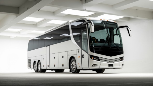 56 passenger charter bus milford