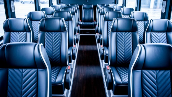 norwalk 18 passenger minibus inside