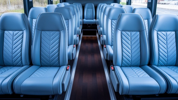 norwalk 28 passenger minibus inside
