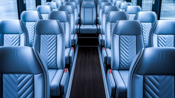 norwalk 35 passenger minibus inside
