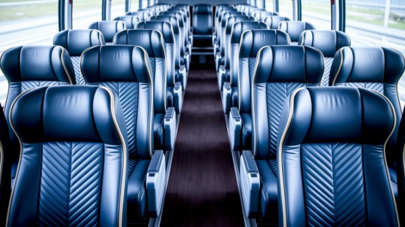 norwalk 50 passenger charter bus inside