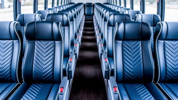 norwalk 54 passenger charter bus inside