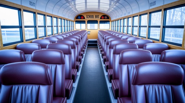 school bus rental interior milford