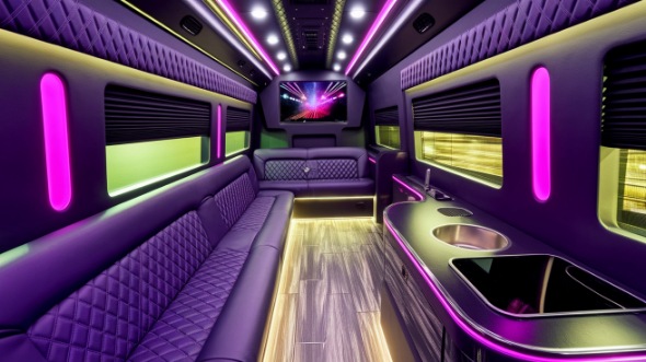 sprinter limo rental interior milford